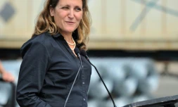 Chrystia Freeland le 24 août 2018 à Richmond (Colombie-Britannique)