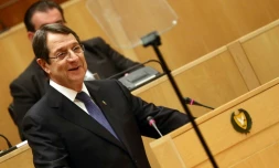 Le président de la République de Chypre Nicos Anastasiades, le 11 février 2016 à Nicosie