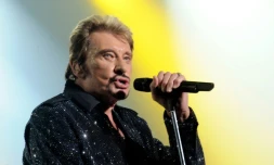 Johnny Hallyday sur scène, le 25 septembre 2009 à Lille