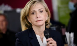 Valérie Pecresse à La Crau dans le Var le 1er avril 2022