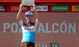 Tony Gallopin remporte la 7e étape du Tour d'Espagne le 31 août 2018