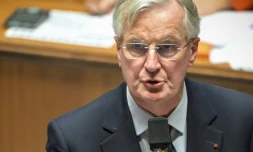 Le Premier ministre français Michel Barnier assiste à une séance de questions au gouvernement à l'Assemblée nationale, à Paris, le 26 novembre 2024