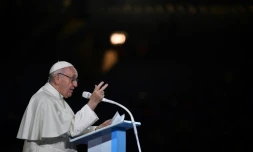 Le pape François anime le Festival des familles au Croke Park à Dublin, le 25 août 2018