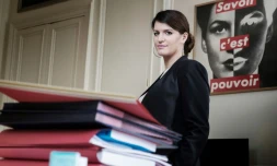 La secrétaire d'Etat chargée de l'Egalité entre les femmes et les hommes Marlène Schiappa le 31 octobre 2017 à Paris