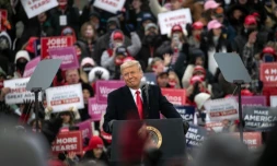 Donald Trump en meeting à Waterford dans le Michigan, le 30 octobre 2020 