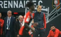 L'entraßneur du PSG Thomas Tuchel durant la défaite concédée à Rennes au Roazhon Park, le 18 août 2019