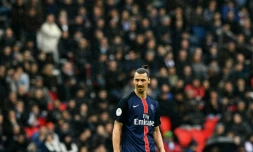 L'attaquant du Paris SG lors du match de Ligue 1 à Nice, le 2 avril 2016