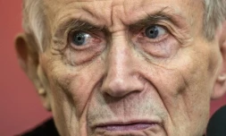 Le poète russe Evguéni Evtouchenko à Moscou, le 21 janvier 2015