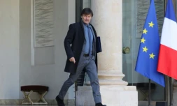 Le ministre de la Transition écologique Nicolas Hulot à l'Elysée, le 22 novembre 2017 à Paris