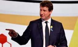 Yannick Jadot lors d'une conférence de presse à Paris, le 1er mars 2022