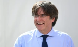 Le leader indépendantiste catalan Carles Puigdemont, à Alghero en Sardaigne, le 25 septemre 2021