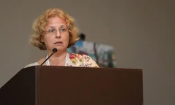 Le Dr Alena Skrahina, le 10 octobre 2018 Ă Guadalajara (Mexique)