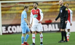 La recrue de l'AS Monaco Cesc Fabregas lors du match perdu en Coupe de France face à Metz, le 22 janvier 2019 à Louis-II