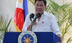 Le président philippin Rodrigo Duterte, le 17 décembre 2016 à Davao