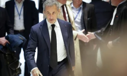 Nicolas Sarkozy arrive au tribunal à Paris le 6 janvier 2025
