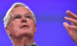 Michel Barnier, ici le 7 septembre à Bruxelles, salue "l'esprit constructif" de la Première ministre britannique Theresa May sur le Brexit à Florence