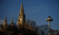 L'hôtel de ville de Vienne le 3 février  2015