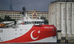 Le navire de recherche turc Oruc Reis, le 23 août 2019 à Istanbul