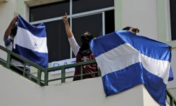 Des étudiants manifestent contre le gouvernement de Daniel Ortega à Managua, le 10 avril 2019