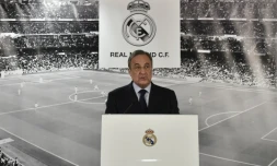 Le président du Real Madrid Florentino Perez, le 4 janvier 2016 à Santiago Bernabeu