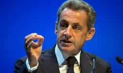 Nicolas Sarkozy, lors d'un meeting à Toulon, le 21 octobre 2016