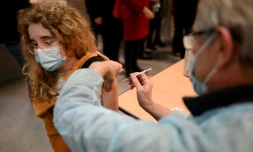 Vaccination contre le Covid-19 le 23 décembre 2021 à Paris
