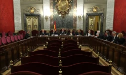 Vue générale de la Cour suprême à Madrid le 21 juin 2019