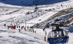 Sur la piste de Val Thorens le 20 novembre 2021