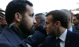 Alexandre Benalla et Emmanuel Macron au Salon de l'Agriculture, le 24 février 2018 à Paris