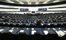 L'hémicycle du Parlement européen lors d'un débat sur l'avenir de l'Europe, le 15 janvier 2020 à Strasbourg