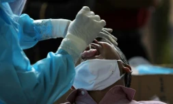 Test de dépistage du Covid-19 le 20 janvier 2022 à Colombo