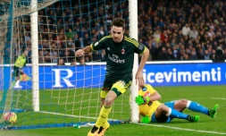 Le milieu de terrain de l'AC Milan Giacomo Bonaventura, auteur du but de l'égalisation face à Naples, le 22 février 2016 à San Paolo