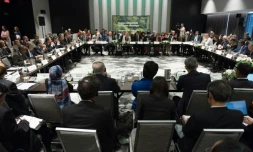 Réunion de ministres de l'Environnement d'une trentaine de pays, le 16 septembre 2017, à Montréal