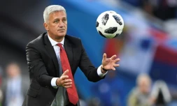 L'entraîneur de la Suisse Vladimir Petkovic durant le match contre la Serbie à Kaliningrad, le 22 juin 2018