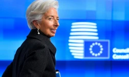 Christine Lagarde, présidente de la BCE, à Bruxelles le 17 février 2020