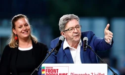 Jean-Luc Mélenchon, chef de file de La France insoumise, le 7 juillet 2024 à Paris