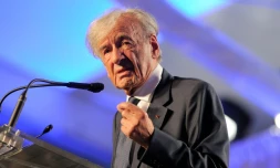 Elie Wiesel, prix Nobel de la paix et survivant de la Shoah, le 29 avril 1013 à Washington