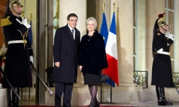 Penelope (d) et François Fillon, le 26 janvier 2012 à l'Elysée