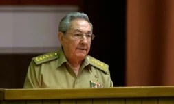 Le président Raul Castro le 29 décembre 2015 au Parlement à La Havane