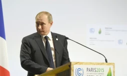 Le président russe Vladimir Poutine lors de la COP21 à Paris, le 30 octobre 2015