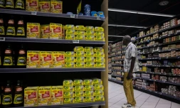 Dans un supermarché à Fort-de-France, en Martinique, le 14 octobre 2024