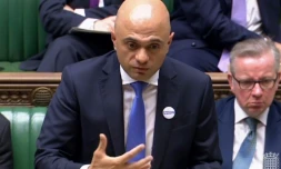 Le ministre de l'Intérieur britannique Sajid Javid à la Chambre des Communes à Londres, le 5 juillet 2018