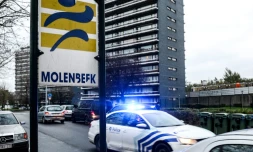 Le quartier de Molenbeek, près de Bruxelles, d'où viennent la plupart des auteurs des attentats de Paris, le 16 novembre 2015