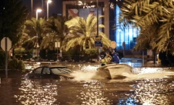 Inondations à Koweit City, le 14 novembre 2018