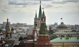 Vue du Kremlin, le 7 août 2019 à Moscou