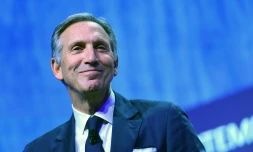 le patron de Starbucks, Howard Schultz, à Milan le 7 mai 2018