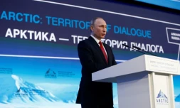 Le président russe Vladimir Poutine à Arkhanguelsk, dans le nord-ouest de la Russie, le 30 mars 2017 