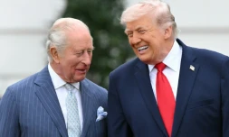 Le président américain Donald Trump reçoit le roi Charles III à la Maison Blanche, le 28 avril 2026