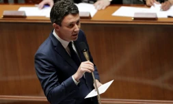 Le porte-parole du gouvernement Benjamin Griveaux à l'Assemblée nationale le 26 juin 2018 à Paris