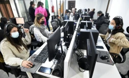 Des employés de la start-up Yassir, le 23 février 2022 à Alger